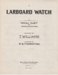 Larboard Watch Williams Duet Sheet Music Songbook