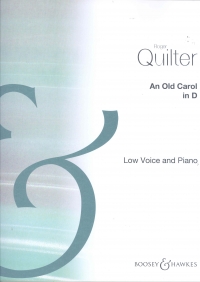 An Old Carol Quilter Key D Major Low Voice Sheet Music Songbook