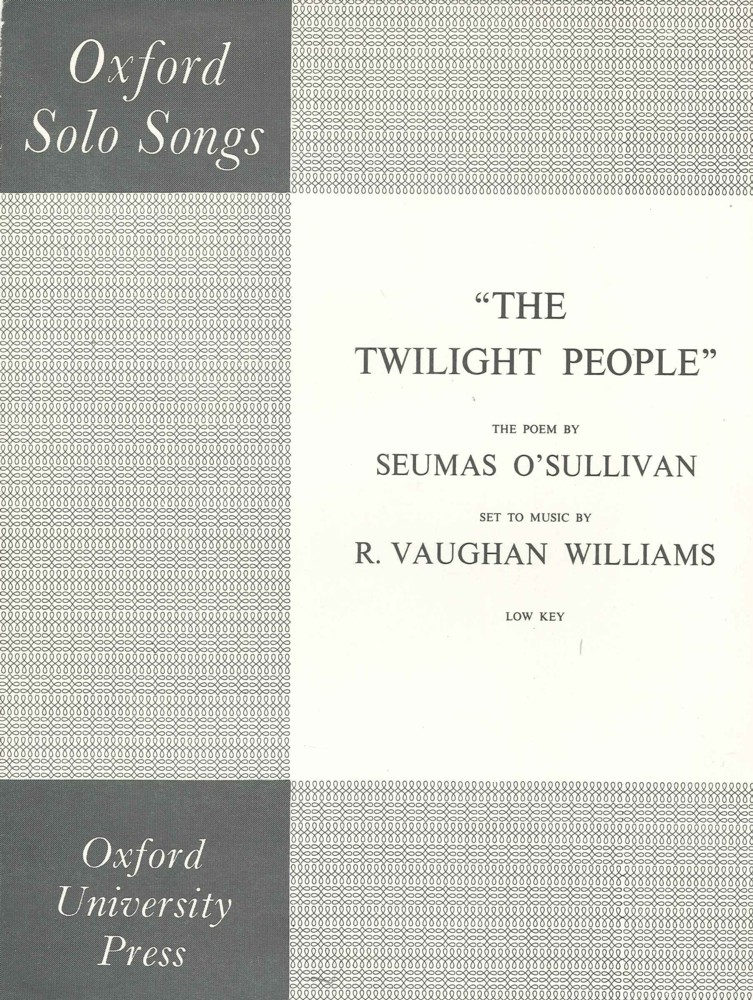 Twilight People Vaughan Williams Low Voice Sheet Music Songbook
