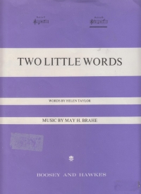 Two Little Words Brahe Key Eb High Voice Sheet Music Songbook