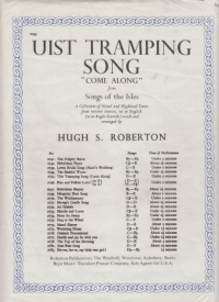 Uist Tramping Song Roberton Sheet Music Songbook
